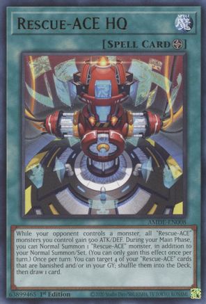 Rescue-ACE HQ (AMDE-EN008) - Amazing Defenders 1st Edition
