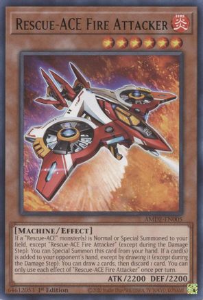 Rescue-ACE Fire Attacker (AMDE-EN005) - Amazing Defenders 1st Edition
