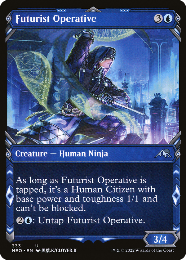Futurist Operative (Showcase Ninja) [Kamigawa: Neon Dynasty]