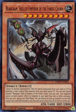 Beargram, Shelled Emperor of the Forest Crown (PHHY-EN021) - Photon Hypernova 1st Edition