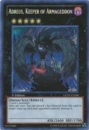 Adreus, Keeper of Armageddon (GENF-EN086) - Generation Force Unlimited