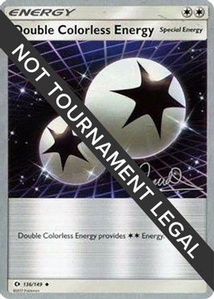 Double Colorless Energy (136/149) (Infinite Force - Diego Cassiraga) [World Championships 2017]