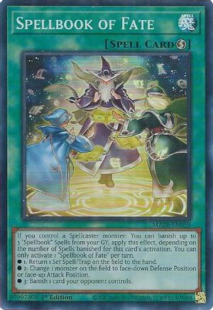Spellbook of Fate (MAZE-EN059) - Maze of Memories 1st Edition