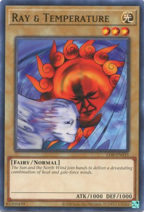 Ray & Temperature (LOB-EN035) - Legend of Blue Eyes White Dragon (25th Anniversary Edition) Unlimited