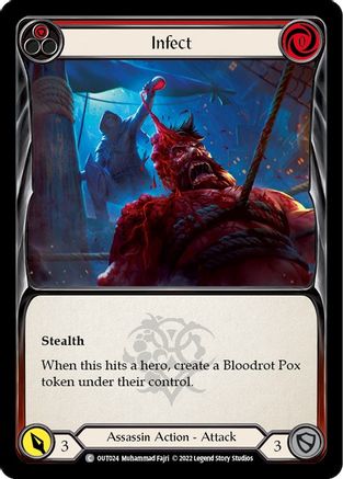 Infect (Red) [OUT024] (Outsiders)  Rainbow Foil