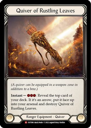 Quiver of Rustling Leaves [OUT096] (Outsiders)  Cold Foil