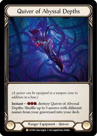 Quiver of Abyssal Depths [OUT095] (Outsiders)  Cold Foil
