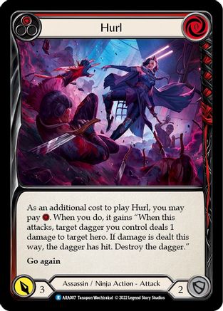 Hurl (Red) [ARA007] (Outsiders Arakni Blitz Deck)