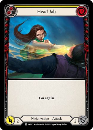 Head Jab (Yellow) [KAT017] (Outsiders Katsu Blitz Deck)