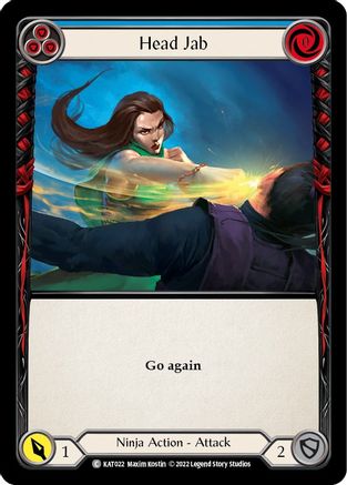 Head Jab (Blue) [KAT022] (Outsiders Katsu Blitz Deck)