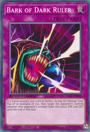 Bark of Dark Ruler (SGX3-ENE20) - Speed Duel GX: Duelists of Shadows 1st Edition