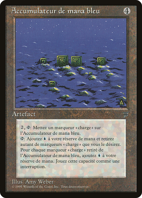 Blue Mana Battery (French) - "Accumulateur de mana bleu" [Renaissance]