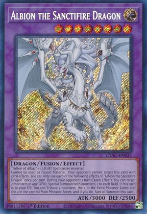 Albion the Sanctifire Dragon (CYAC-EN035) - Cyberstorm Access 1st Edition