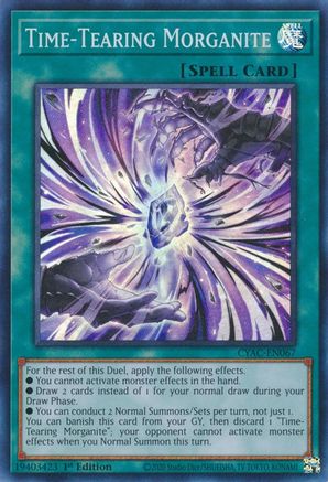 Time-Tearing Morganite (CYAC-EN067) - Cyberstorm Access 1st Edition