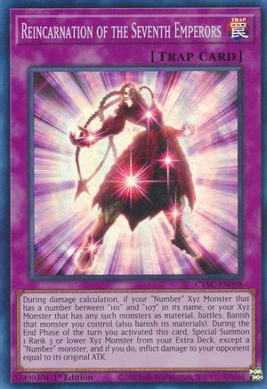 Reincarnation of the Seventh Emperors (CYAC-EN098) - Cyberstorm Access 1st Edition