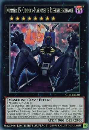 Number 15: Gimmick Puppet Giant Grinder (German) - 