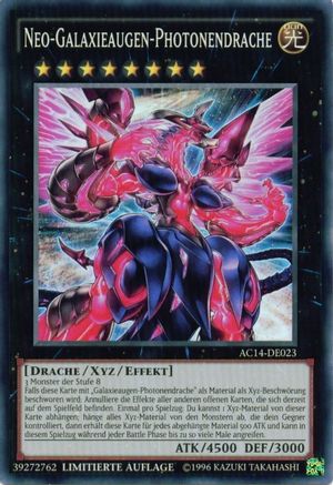 Neo Galaxy-Eyes Photon Dragon (German) - "Neo-Galaxieaugen-Photonendrache" (AC14-DE023) - Advent Calendar 2014 (Adventskalender ZEXAL-Edition) Limited