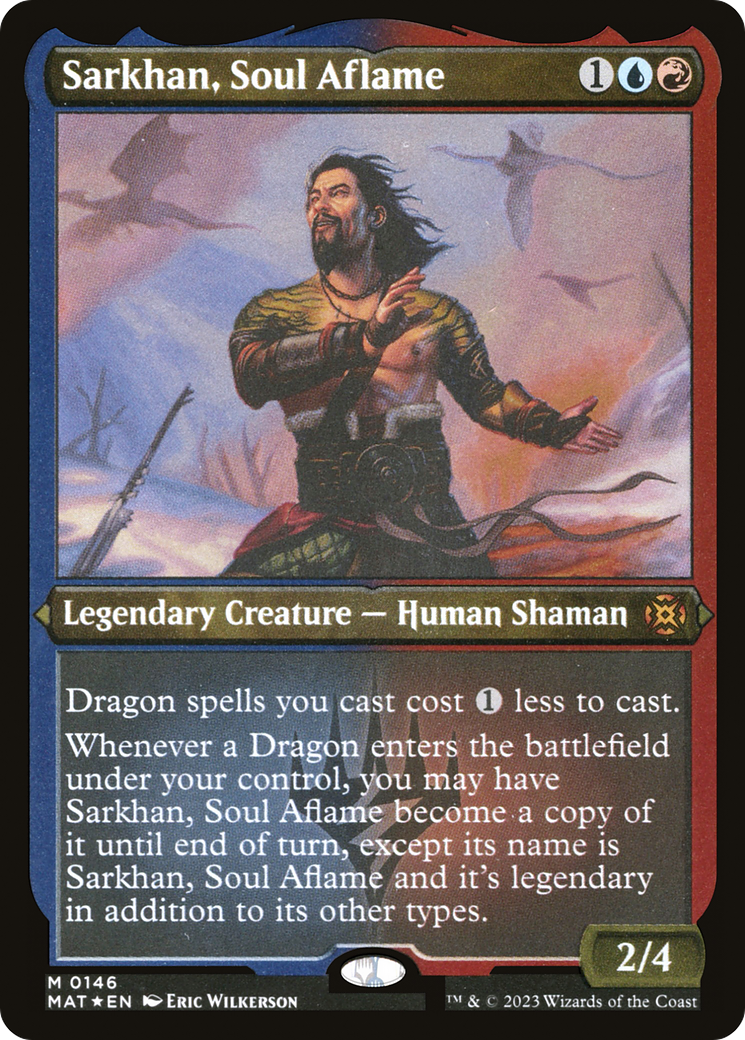 Sarkhan, Soul Aflame (Foil Etched) [March of the Machine: The Aftermath]