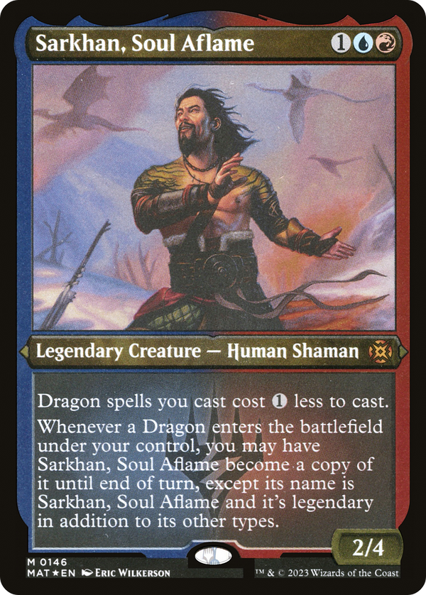 Sarkhan, Soul Aflame (MAT-146) - March of the Machine: The Aftermath Etched Foil