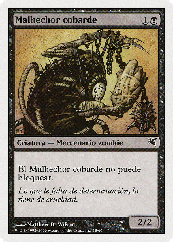 Spineless Thug (Spanish) - "Malhechor cobarde" (PSAL-F18) - Salvat 2005