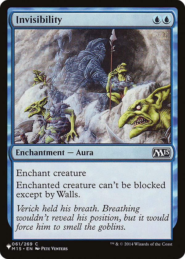 Invisibility (PLST-M15-61) - The List