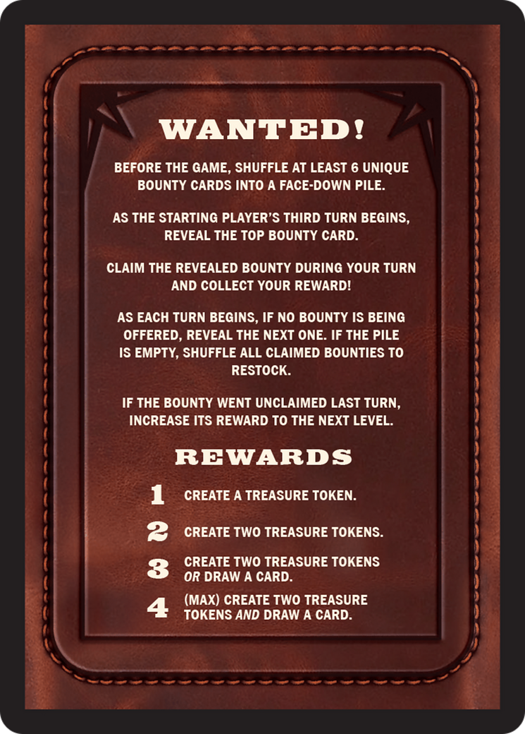 Bounty: Vara Beth Hannifer // Wanted! (TOTC-041) - Outlaws of Thunder Junction Commander Tokens Foil