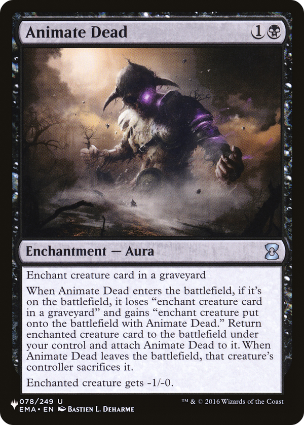 Animate Dead (PLST-EMA-78) - The List