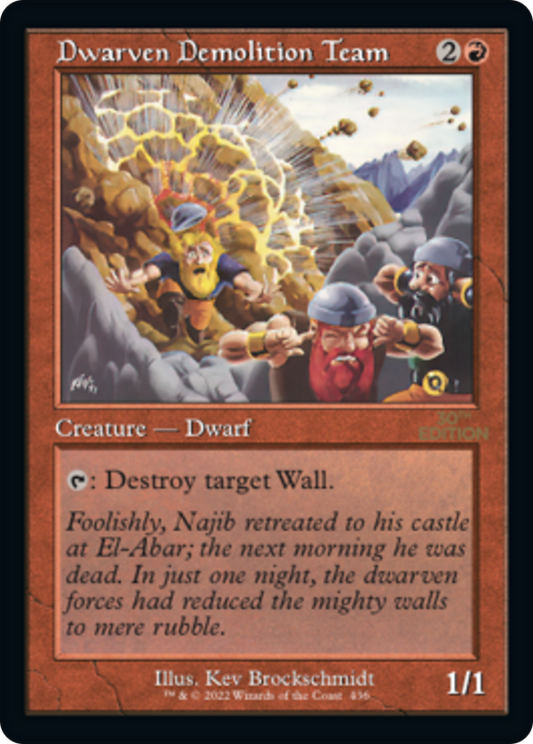 Dwarven Demolition Team (Retro) [30th Anniversary Edition]