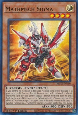 Mathmech Sigma (BLMR-EN060) - Battles of Legend: Monstrous Revenge 1st Edition