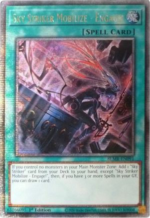 Sky Striker Mobilize - Engage! (Quarter Century Secret Rare) (BLMR-EN091) - Battles of Legend: Monstrous Revenge 1st Edition