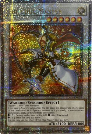 Tri-Edge Master (Quarter Century Secret Rare) (BLMR-EN008) - Battles of Legend: Monstrous Revenge 1st Edition