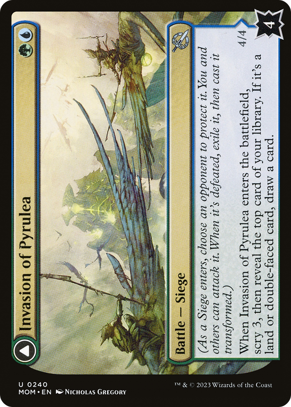 Invasion of Pyrulea // Gargantuan Slabhorn [March of the Machine]