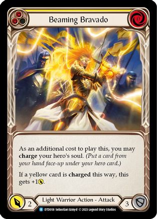 Beaming Bravado (Yellow) [DTD058] (Dusk Till Dawn)  Rainbow Foil