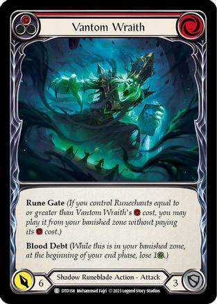 Vantom Wraith (Red) [DTD158] (Dusk Till Dawn)  Rainbow Foil