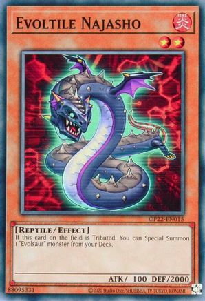 Evoltile Najasho (OP22-EN015) - OTS Tournament Pack 22 Unlimited