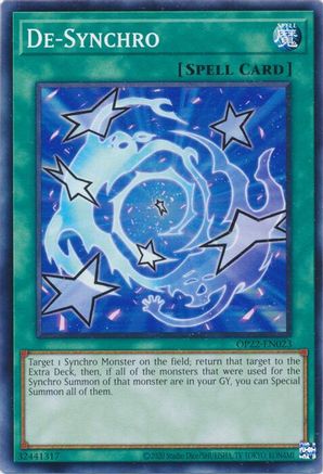 De-Synchro (OP22-EN023) - OTS Tournament Pack 22 Unlimited