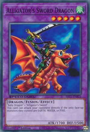 Alligator's Sword Dragon (SBC1-ENB23) - Speed Duel: Streets of Battle City 1st Edition