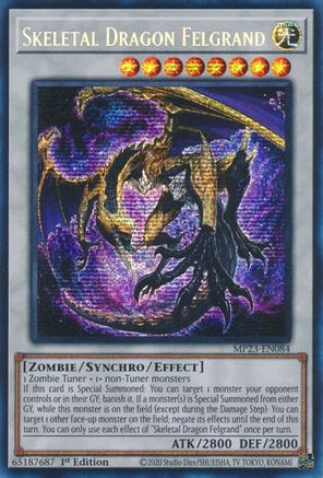 Skeletal Dragon Felgrand (MP23-EN084) - 25th Anniversary Tin: Dueling Heroes Mega Pack 1st Edition
