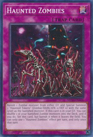 Haunted Zombies (MP23-EN106) - 25th Anniversary Tin: Dueling Heroes Mega Pack 1st Edition