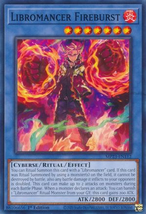 Libromancer Fireburst (MP23-EN112) - 25th Anniversary Tin: Dueling Heroes Mega Pack 1st Edition
