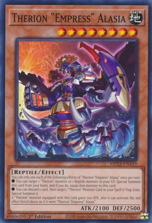 Therion "Empress" Alasia (MP23-EN119) - 25th Anniversary Tin: Dueling Heroes Mega Pack 1st Edition