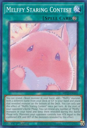 Melffy Staring Contest (MP23-EN141) - 25th Anniversary Tin: Dueling Heroes Mega Pack 1st Edition