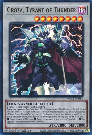 Groza, Tyrant of Thunder (MP23-EN055) - 25th Anniversary Tin: Dueling Heroes Mega Pack 1st Edition