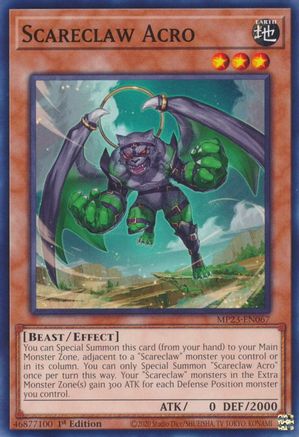 Scareclaw Acro (MP23-EN067) - 25th Anniversary Tin: Dueling Heroes Mega Pack 1st Edition