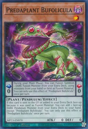Predaplant Bufolicula (MP23-EN070) - 25th Anniversary Tin: Dueling Heroes Mega Pack 1st Edition