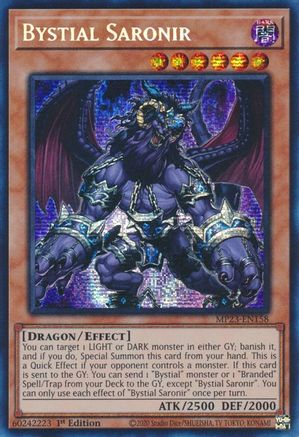 Bystial Saronir (MP23-EN158) - 25th Anniversary Tin: Dueling Heroes Mega Pack 1st Edition