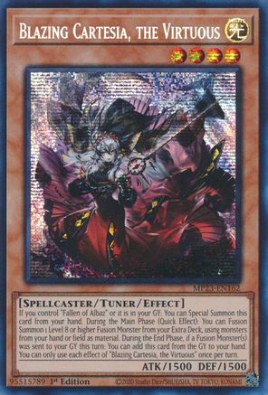 Blazing Cartesia, the Virtuous (MP23-EN162) - 25th Anniversary Tin: Dueling Heroes Mega Pack 1st Edition