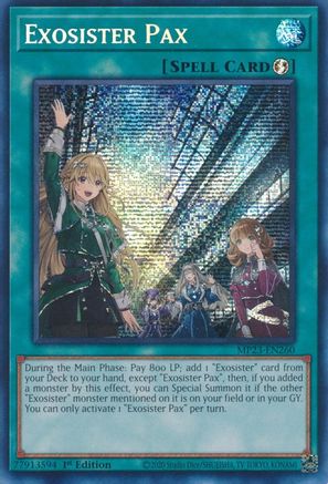 Exosister Pax (MP23-EN260) - 25th Anniversary Tin: Dueling Heroes Mega Pack 1st Edition