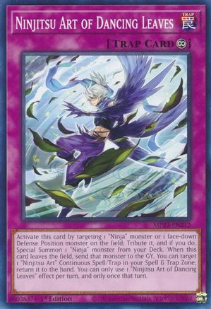 Ninjitsu Art of Dancing Leaves (MP23-EN212) - 25th Anniversary Tin: Dueling Heroes Mega Pack 1st Edition
