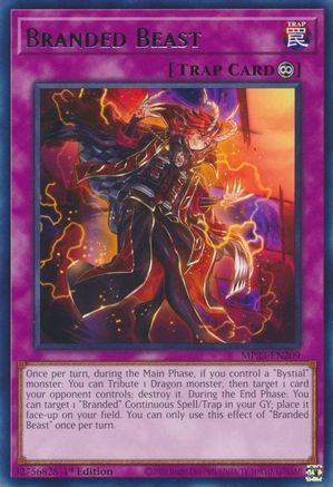 Branded Beast (MP23-EN209) - 25th Anniversary Tin: Dueling Heroes Mega Pack 1st Edition